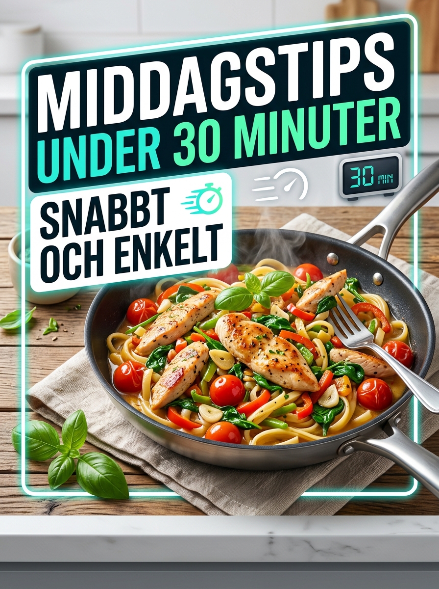 Middagstips under 30 minuter – snabbt och enkelt